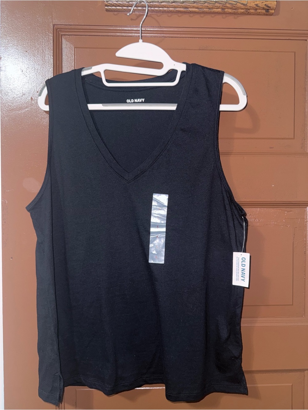 Old Navy Black V-Neck Tank Top - Sleeveless Basic
